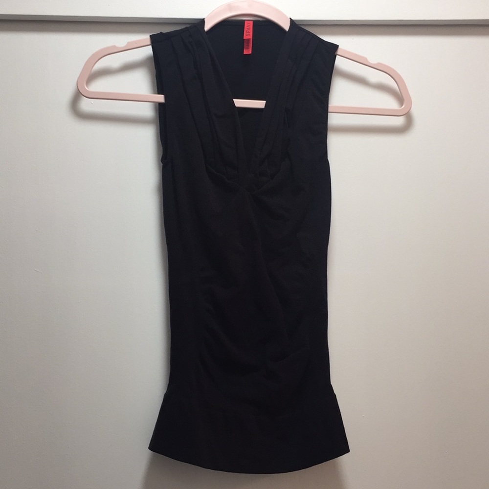 SPANX V Sleeveless Draped Tank Top NWT